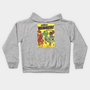 Animal Winners Comics Kids Hoodie